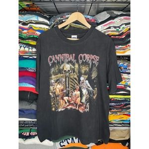 Y2K Cannibal Corpse Tour Of The Wretched 2004 Men XL Graphic Metal Band T-Shirt